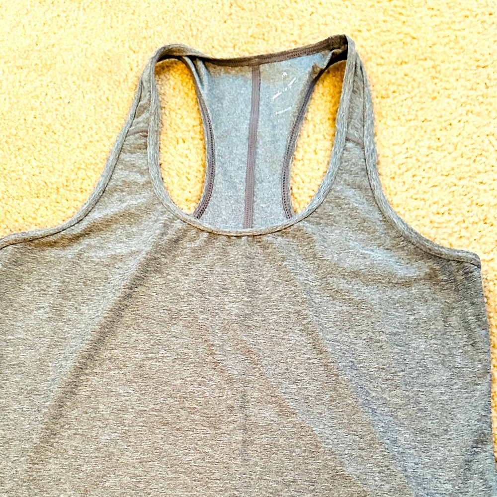 SALE $10 Light Grey T-Back Tank Top